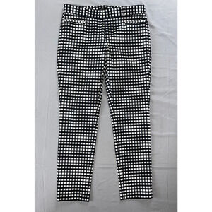 Banana Republic Sloan Fit Bi-Stretch Chino Pants. Black/White Check, 2. MINT!!